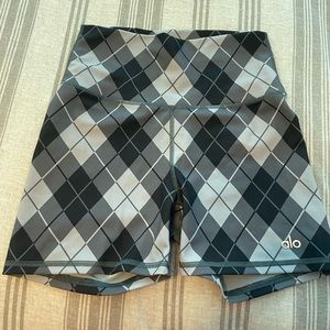 Alo Yoga 4” Vapor High Waist Fierce Short - Argyle